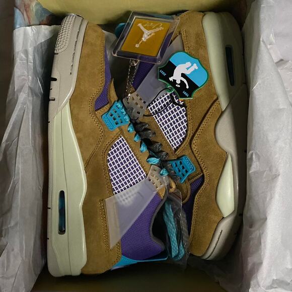 Jordan 4 Retro SP 30th Anniversary Union Desert Moss - size 11M  12.5W US  44 EU - Picture 7 of 8